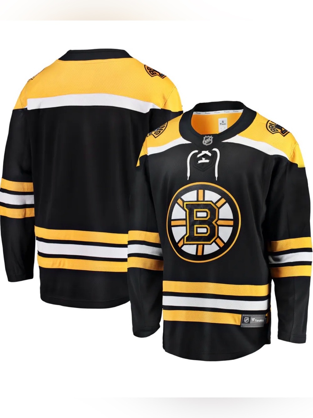 Boston Bruins Fanatics Breakaway Home Jersey - Black Size 50 NWOT $135